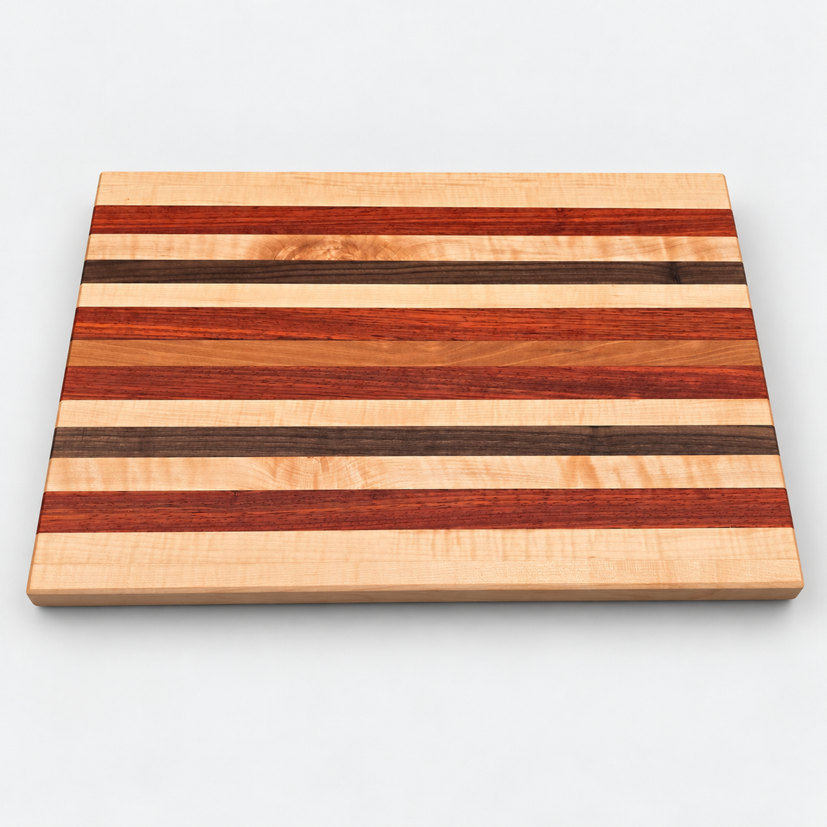 Signature cutting board on a light gray background