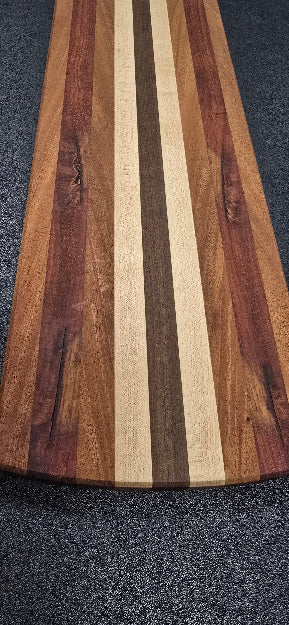 Handcrafted Charcuterie Board – Walnut, Maple, Sapele, and Padauk