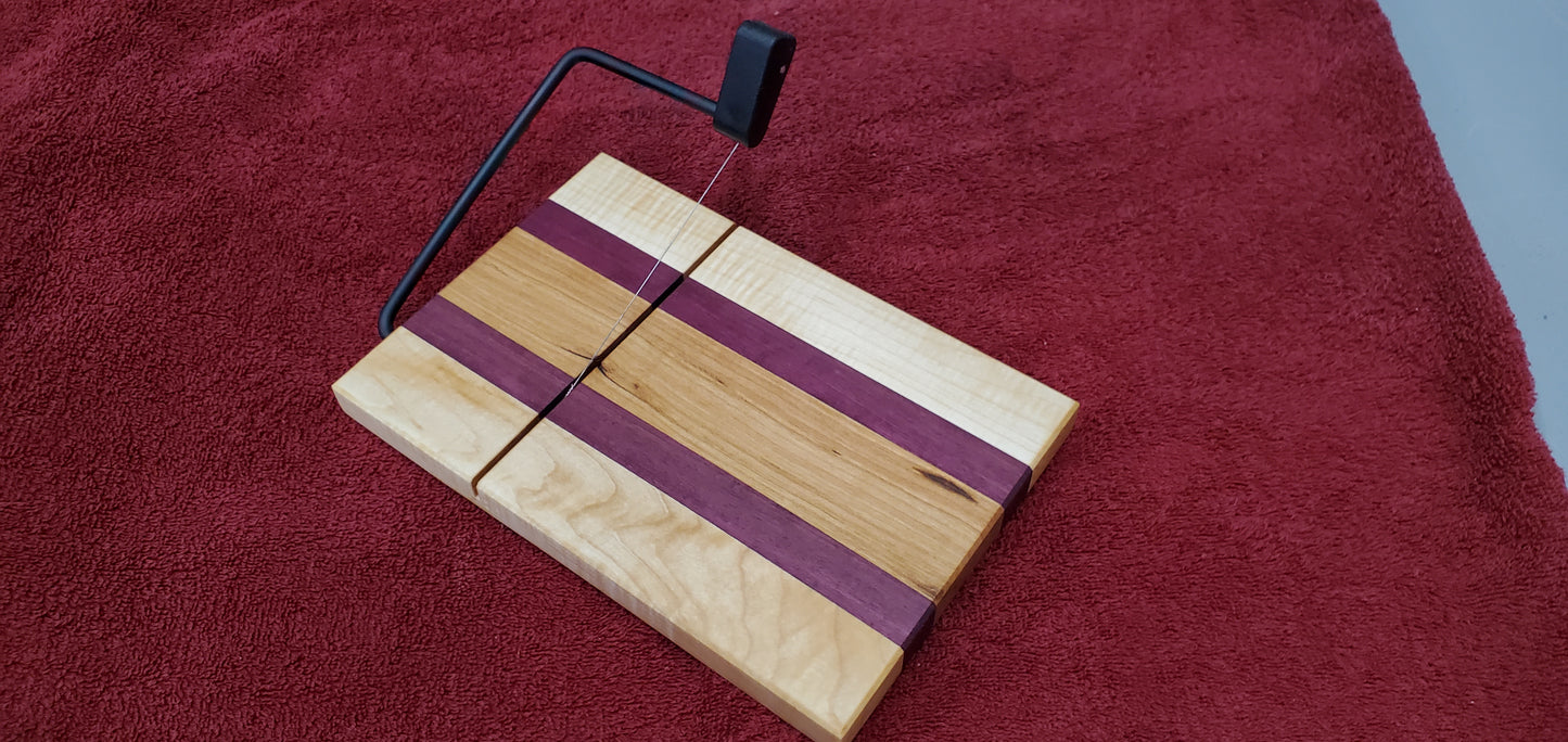 Maple and Purpleheart cheese slicer