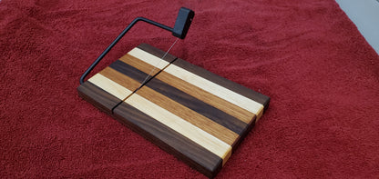 Walnut, Maple, and Sapele cheese slicer