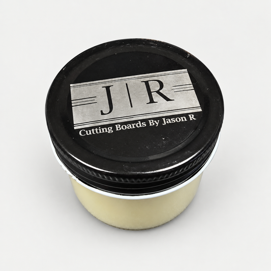 4 oz Board Wax – Food-Safe Wood Conditioner for Cutting & Charcuterie Boards on a light gray background
