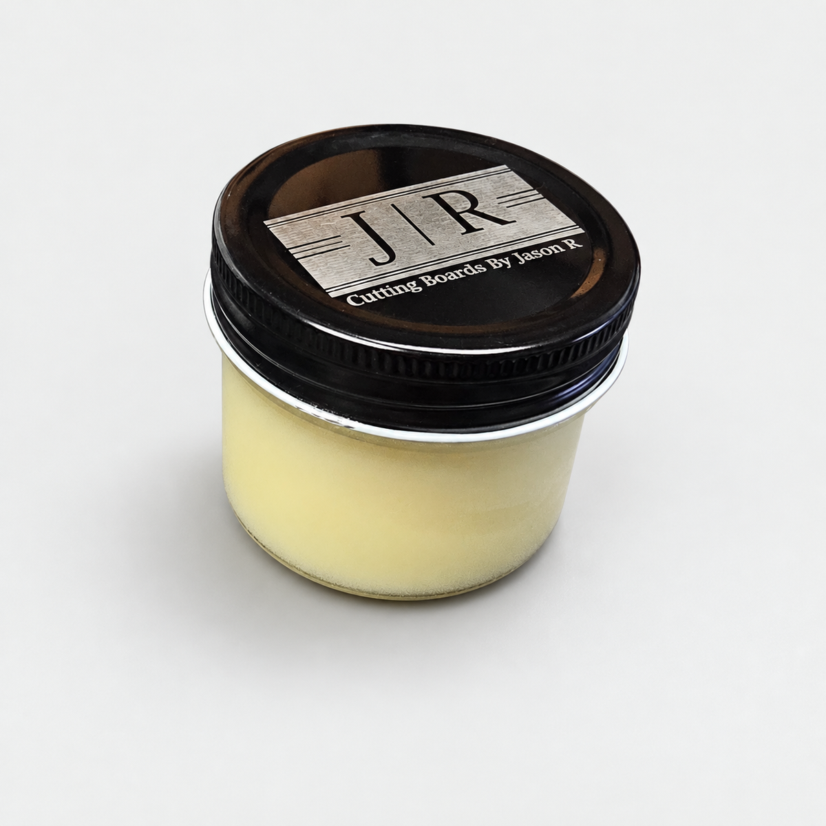 4 oz Board Wax – Food-Safe Wood Conditioner for Cutting & Charcuterie Boards, detail view on a light gray background