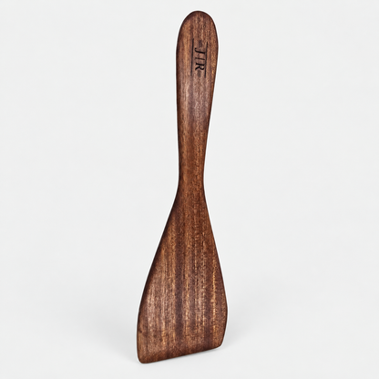 12in Wooden Spatula, detail view on a light gray background