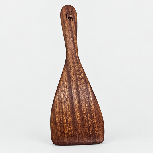 12in Wooden Spatula on a light gray background